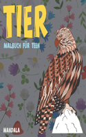 Malbuch für Teen - Mandala - Tier