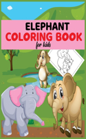 Elephant coloring book for kids