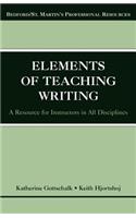 Elements of Teaching Writing