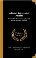 List of Adjudicated Patents