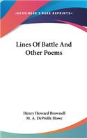 Lines Of Battle And Other Poems