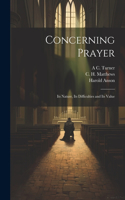 Concerning Prayer