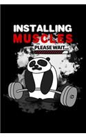 Installing Muscles Please Wait: Blank Paper Sketch Book - Artist Sketch Pad Journal for Sketching, Doodling, Drawing, Painting or Writing