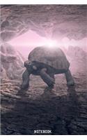Notebook: The Turtle - Fantasy world college book diary journal booklet memo composition book 110 sheets - ruled paper 6x9 inch