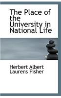 The Place of the University in National Life