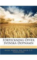 Forteckning Ofver Svenska Dopnamn