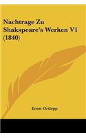 Nachtrage Zu Shakspeare's Werken V1 (1840)