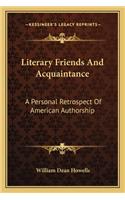 Literary Friends and Acquaintance