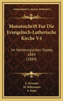 Monatsschrift Fur Die Evangelisch-Lutherische Kirche V4