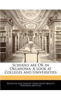Schools Are Ok in Oklahoma: A Look at Colleges and Universities
