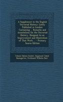 A Supplement to the English Universal History