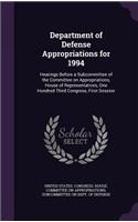 Department of Defense Appropriations for 1994