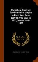 Statistical Abstract for the British Empire in Each Year from 1889 to 1903-1899 to 1913, Issues 1889-1905