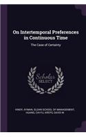 On Intertemporal Preferences in Continuous Time