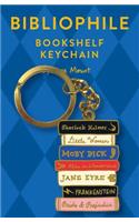 Bibliophile Bookshelf Keychain