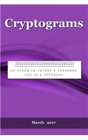 Cryptograms: March 2017: (English)