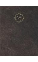 Monogram "W" Sketchbook