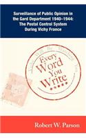 Every Word You Write ... Vichy Will Be Watching You