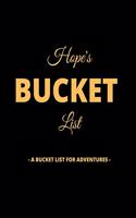 Hope's Bucket List