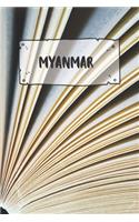 Myanmar: Liniertes Reisetagebuch Notizbuch oder Reise Notizheft liniert - Reisen Journal für Männer und Frauen mit Linien