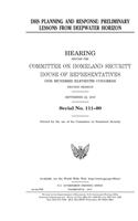 DHS planning and response