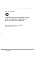 Computational Thermodynamic Study to Predict Complex Phase Equilibria in the Nickel-Base Superalloy Rene N6