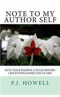 Note to My Author Self
