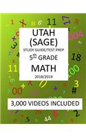 5th Grade UTAH SAGE, 2019 MATH, Test Prep
