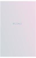#goals: Daily Goal Setting Journal for Productivity and List Accomplishment Gradient Blue to Purple