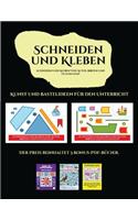 Kunst und Bastelideen für den Unterricht (Schneiden und Kleben von Autos, Booten und Flugzeugen)