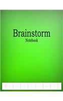 Brainstorm Notebook: 1/2" Cross Section Graph Paper Ruled