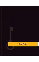 Load Tester Work Log: Work Journal, Work Diary, Log - 131 pages, 8.5 x 11 inches Work Journal, Work Diary, Log - 131 pages, 8.5 x 11 inches