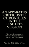 Apparatus Criticus To Chronicles In The Peshitta Version