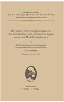 Die Ultraviolett-Absorptionsspektren Von Kunstlichem Und Naturlichem Lignin Sowie Von Modellverbindungen