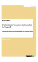 Die Ansatze Der Modernen Aktienanalyse Im Vergleich