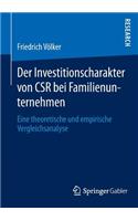 Investitionscharakter Von Csr Bei Familienunternehmen