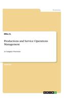 Productions and Service Operations Management