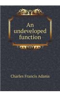 An undeveloped function: (English)