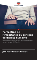 Perception de l'importance du concept de dignité humaine