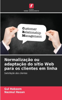 Normalização ou adaptação do sítio Web para os clientes em linha