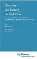 Geometry -- Von Staudt's Point of View