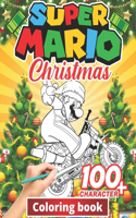 Super mario Christmas Coloring Book: +100 Illustrations, wonderful Jumbo Super mario Coloring Book For Kids Ages 3-7, 4-8, 8-10, 8-12, Fun, (Super mario Books For Kids)