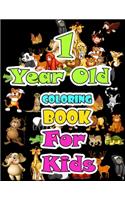 1 year old Animals Coloring Book for kids