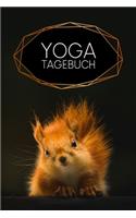 Yoga Tagebuch: Gepunktetes Notizbuch für deine Asanas und mehr Achtsamkeit und inneren Frieden - Motiv: Eichhörnchen