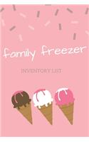 Family Freezer Inventory List