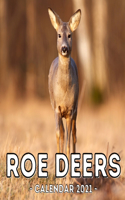 Roe Deers Calendar 2021: 16-Month Calendar, Cute Gift Idea For Deer Lovers Women & Men