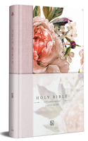 KJV Holy Bible, Large Print Medium Format, Pink Cloth Hardcover with Floral Design, Ribbon Marker, Red Letter: (KJV Medium Size Large Print Editions)