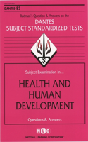 Health and Human Development: Volume 83