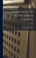 Catalogue of Concordia College; 1919/20