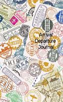 Arrival Departure Journal: 6x9 Lined/Ruled Blank Notebook For Travel Notes And Memory